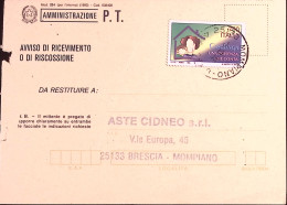 1995-CASALINGHE (2090) Isolato Su Avviso Ricevimento - 1991-00: Marcofilie