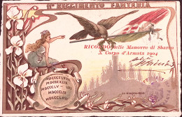 1904-11 REGGIMENTO FANTERIA, Ricordo Manovre Di Sbarco, Viaggiata - Regimente