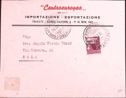 1951-AMG-FTT Democratica. Lire 20 (64) Isolato Su Busta - Poststempel