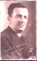 1958-CAMILLO NANNINI (baritono), Foto Con Dedica Ed Autografo - Zangers En Musicus