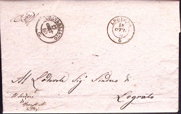 1860-TRAVAGLIATO C.2 (17.10) Su Piego Completo Di Testo Lograto C.2 In Arrivo - ...-1850 Préphilatélie