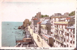 1937-GENOVA PEGLI Via Mazzini, Viaggiata - Genova (Genua)