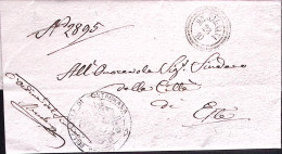 1872-MONTAGNANA C3 Lombardo-Veneto (23.10) Su Lettera Fra Sindaci Completa Testo - Poststempel