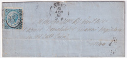 1867-effigie Sopr. C.20/15 1 Tipo (23) Su Soprascritta Ivrea (25.4) - Poststempel