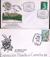 1978-SPAGNA 4 Ann. Spec. ARGOMENTO Floreale Su Quattro Buste - Lettres & Documents