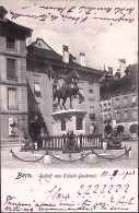 1903-BERN Rudolf Von Erlach-Denkmal, Viaggiata Affrancata Svizzera C.10 Ann Ambu - Marcophilie
