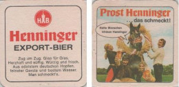 5002405 Bierdeckel Quadratisch - Henninger - Sprechendes Pferd - Beer Mats
