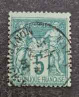 TYPE SAGE OBLITERATION PARIS MONTROUGE-PARIS - 1876-1898 Sage (Type II)