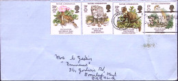 1986-GRAN BRETAGNA GREAT BRITAIN Prot. Natura (1222/5) Su Busta - Lettres & Documents