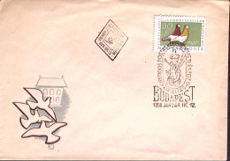 1958-Ungheria MAGYAR Esposizione Colmofila Budapest (12.1) Busta Affr. F.30 - Postmark Collection