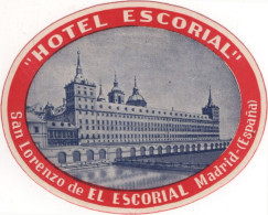 Hotel Escorial - El Escorial - & Hotel, Label - Hotel Labels