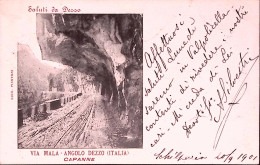 1900-DEZZO VIA Mala Angolo Dezzo Capanne, Scritta - Bergamo