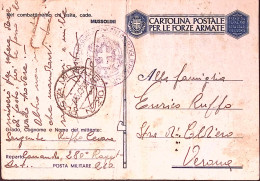 1943-Posta Militare/n. 210 C.2 (1.5.43 Ultimi Giorni Apertura Ufficio) Su Cartol - Weltkrieg 1939-45