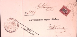 1880-FR.LLI SERVIZIO Sopr. C.2/5,00 Su Piego Adria (22.1) - Poststempel