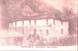 1918-PIETRASANTA, Valdicastello, Casa Carducci, Viaggiata (13,7,18) - Lucca