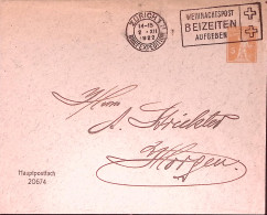 1922-Svizzera Busta Postale C. 5 Viaggiata Zurigo (2.12) - Other & Unclassified