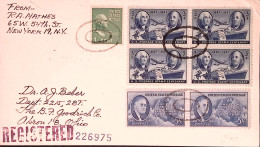 1947-U.S.A. Raccomandata New York (24.5) - Briefe U. Dokumente