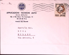 1965-CASSA RISPARMIO Lire 40 Isolato Su Busta - 1961-70: Poststempel