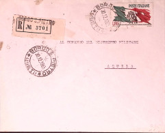 1965-XX RESISTENZA Lire 130 Isolato Su Raccomandata - 1961-70: Poststempel