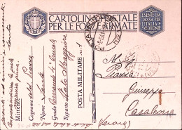 1941-Posta Militare/n.ro 1 (9.8) Su Cartolina Franchigia - Weltkrieg 1939-45