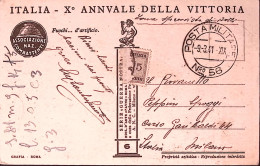 1941-Propaganda Fascismo X ANNUALE Della VITTORIA, Dis. Apolloni, Viaggiata PM 5 - Patriotic