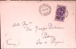 1945-FR.LLI BANDIERA Lire 1 (513) Isolato Su Busta Marano V. (12.2) - Poststempel
