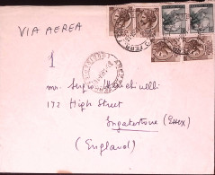 1967-Siracusana Quattro Lire 20 + Michelangiolesca Due Lire 20 Su Busta Arezzo ( - 1961-70: Poststempel