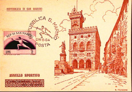 1954-SAN MARINO SPORT 2 Serie Lire 2 Scherma Fdc - FDC