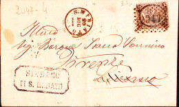 1866-S.MINIATO C.2 (20.12) + Punti Su Lettera Completa Testo Affrancata C.20/15  - Poststempel