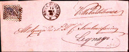 1872-MASSA SUPERIORE C.2 (14.7) + Punti Su Lettera Completa Testo Affrancata C.2 - Poststempel