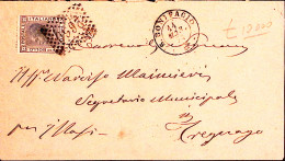 1874-S. BONIFACIO C.2 (11.3) + Punti Su Busta Affrancata C.20 (L26) - Storia Postale
