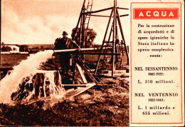 1942-OPERE DEL FASCISMO Acqua Scritta Affrancata (?) - Advertising