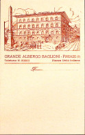 1929-FIRENZE Grande Albergo Baglioni Cartolina Con Testatina Viaggiata - Firenze