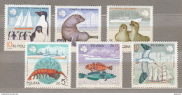 POLAND 1987 Antarctic Fauna MNH(**) Mi 3076-3081 #Fauna958 - Faune Antarctique