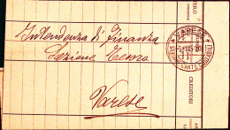 1945-VARESE/SERVIZIO CARTE CONTABILI C.2 (6.1) Su Piego Non Affrancato - Storia Postale