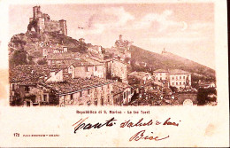 1895-SAN MARINO Le Tre Torri Viaggiata Affrancata Cifra C.2 - Saint-Marin