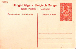 1918-Congo Belga Cartolina Postale C.10 Dragonnier Prè De Mopolenge (n. 43) Nuov - Other & Unclassified