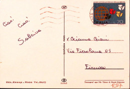 1975-PINARELLA Di Cervia Viaggiata Affrancata Anno Donna Lire 70 - 1971-80: Poststempel