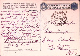 1942-Posta Militare/n. 54 C2 (2.11) Su Cartolina Franchigia - War 1939-45