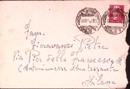 1945-Imperiale Senza Fasci Lire 2 (541) Isolato Su Busta La Spezia (25.11) - Poststempel