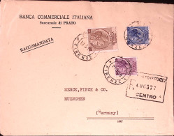 1968-PERFORATI B.C.I. (Banca Commerciale Italiana) Siracusana Lire 25, 60 E 100  - 1961-70: Marcophilie