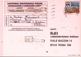 1996-PERFORATI Genova Lire 750 Perfin C.I. Su Cart. Concorso Sesto S. Giovanni ( - 1991-00: Marcophilie