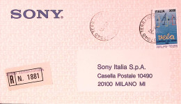 1989-CAMPIONATI MONDIALI VELA Lire 3050 Su Cartolina Raccomandata Terranegra (13 - 1981-90: Poststempel