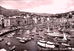 1959-PRAMPOLINI Lire 15 (860) Isolato Su Cartolina (S. Margherita Ligure Il Port - 1946-60: Marcophilia