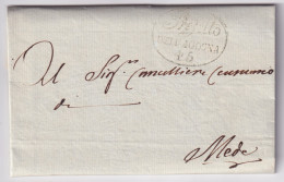 1811 PREFETTO DELL'AGOGNA 45 Ovale Su Lettera Con Intestazione A Stampa Cpl Test - 1. ...-1850 Prephilately