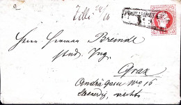 1876-AUSTRIA Postambulance/ N 3 Cartella Su Busta Postale Kr.5 - Other & Unclassified