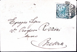 1900-Austria Roveredo Annullo A Sbarre (14.3) Su Busta Per L'Italia - Autres & Non Classés
