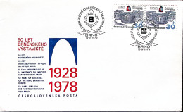 1978-CECOSLOVACCHIA Brno 20 Fiera Costruzioni Meccaniche Coppia Su Busta Fdc - FDC