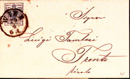 1852-AUSTRIA Aquila Bicipite K.9 II^tipo Ben Marginato Su Soprascritta Vienna (2 - Other & Unclassified
