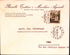 1950-SANTA TRINITA' Lire 20 Isolato Su Busta Roma (1.6) - 1946-60: Marcophilia